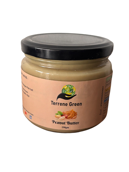 TerreneGreen Natural Peanut Butter – 250g | With Himalayan Pink Salt
